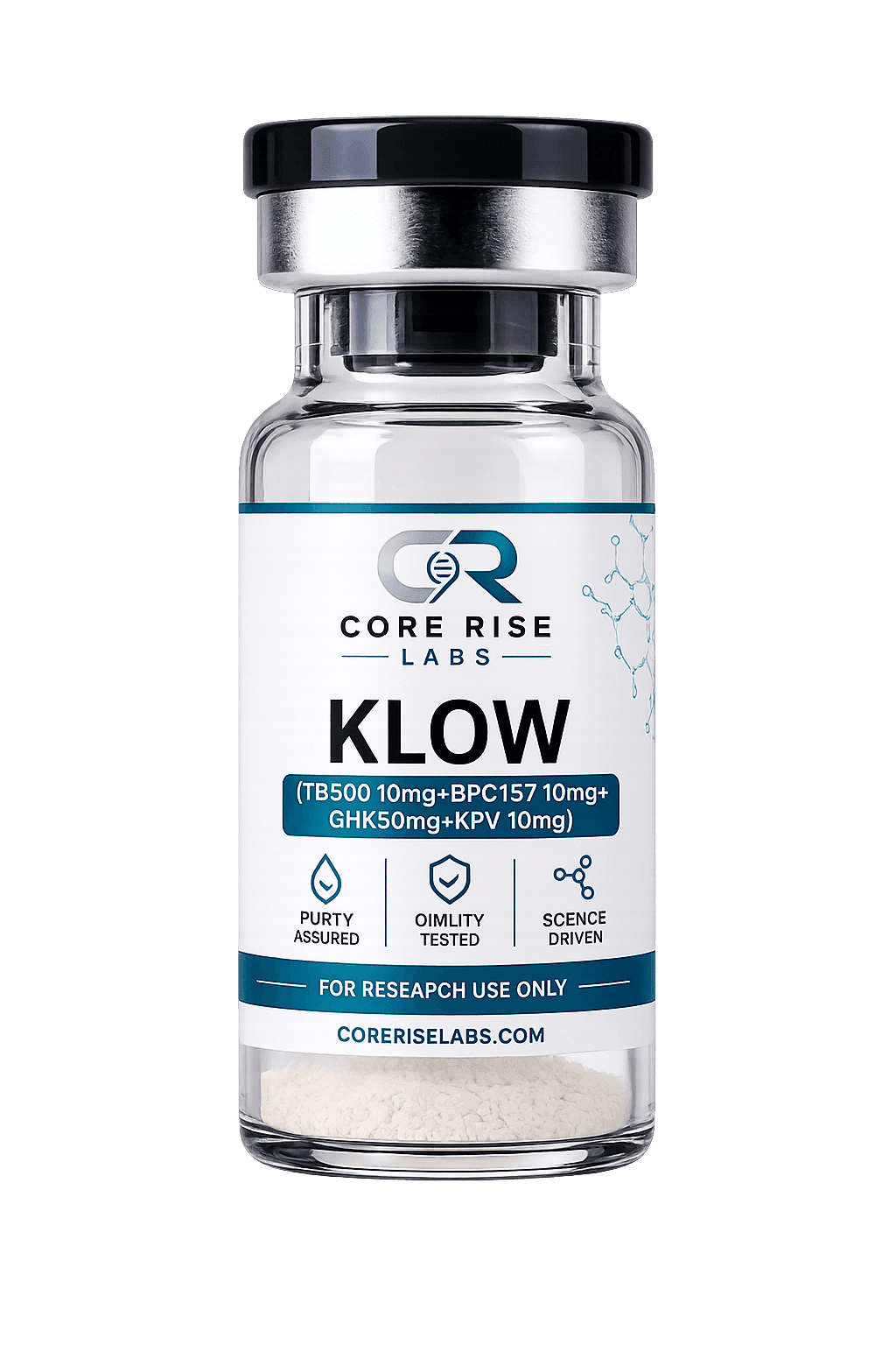 KLOW (TB500 10mg + BPC157 10mg + GHK 50mg + KPV 10mg)