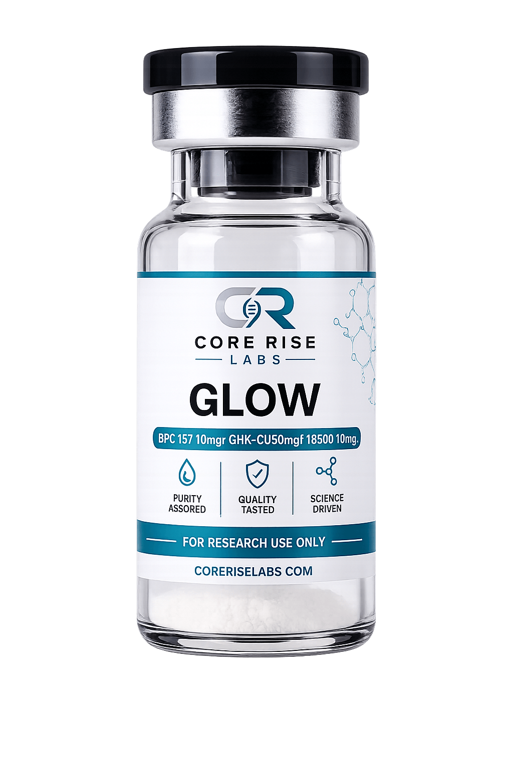 GLOW (BPC157 10mg + GHK-CU 50mg + TB500 10mg)