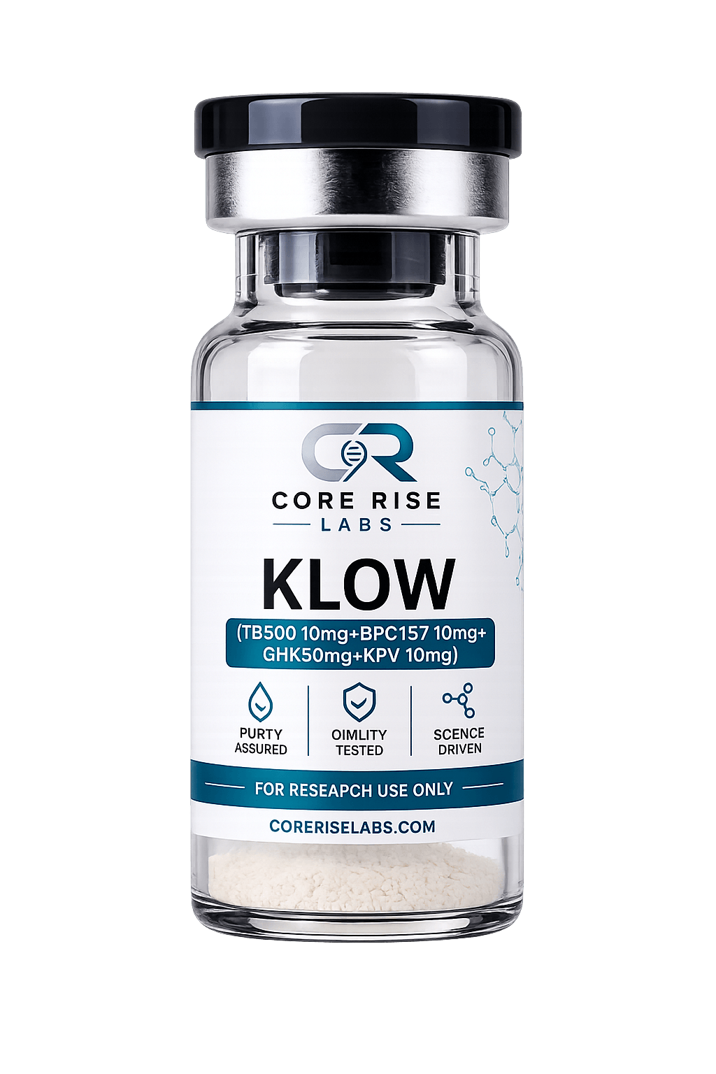 KLOW (TB500 10mg + BPC157 10mg + GHK 50mg + KPV 10mg)